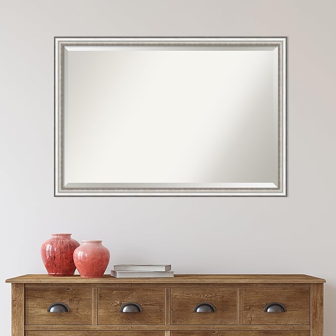 Amanti Art Silver Bathroom Mirror - Image 6