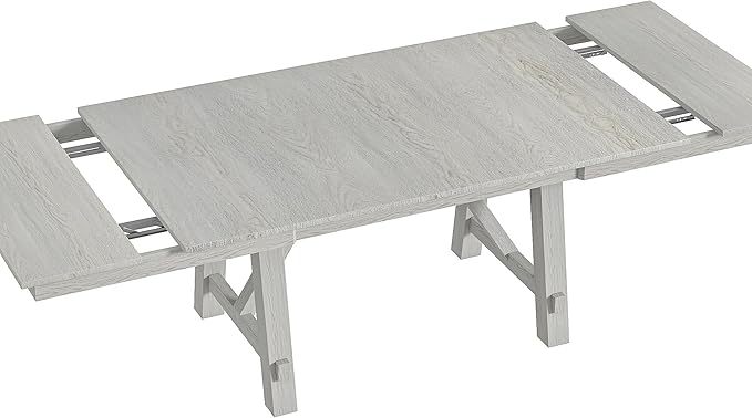 Wood Dining Table Set for 6, Modern Breakfast Dinette Kitchen Table - Image 5