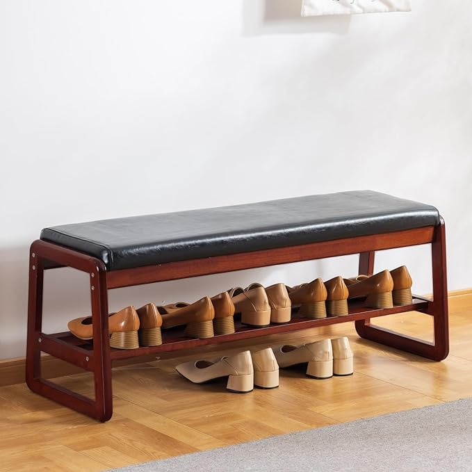 latifolia Solid Wood Bench, Entryway Shoe Bench by Latifolia