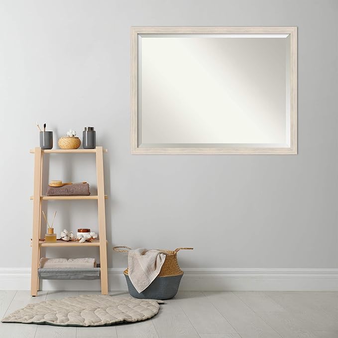 Amanti Art White Bathroom Mirror - Image 6