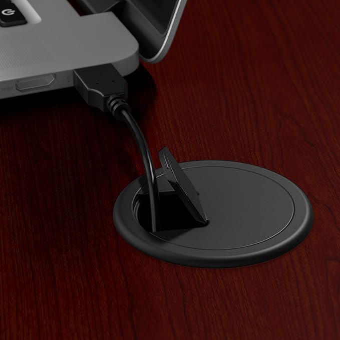 Bush Furniture Cabot L Shaped Computer Desk in Harvest Cherry | Corner Table - Image 8