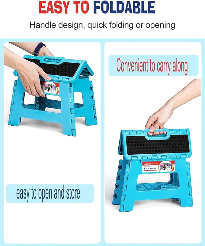 ACSTEP Folding Step Stool 9 inch Height Non-Slip Step Stool - Image 3
