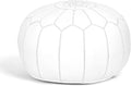 Marrakesh Gallery Genuine Leather Round Pouf Unstuffed by MarrakeshGallery