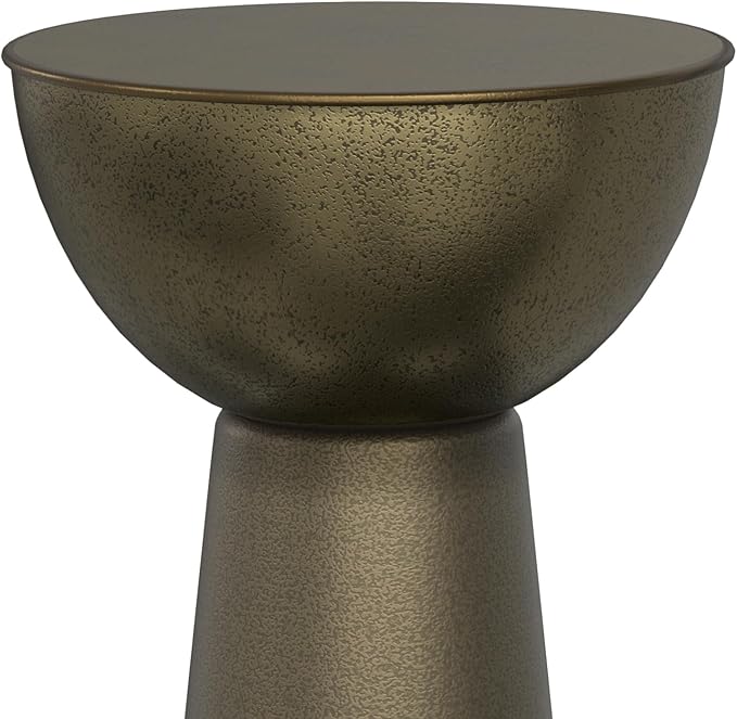 SIMPLIHOME Surrey Contemporary Modern 12 inch Wide Metal Side Table in Antique - Image 7