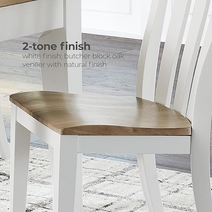 Signature Design by Ashley Ashbryn Farmhouse Armless Dining Chair - Image 9
