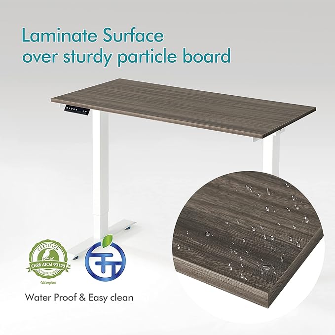 Kaboon Universal Tabletop 47.25"x30", Solid One-Piece Melamine Table Top - Image 4