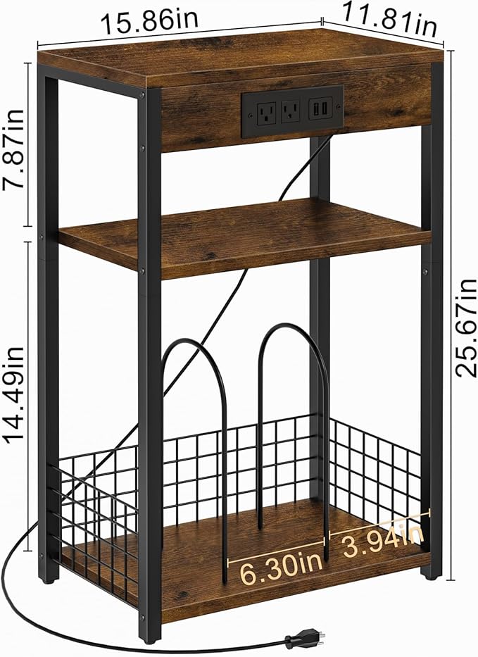 LELELINKY 3 Tier End Table - Image 3