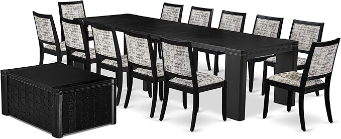 X12X2-0C6-30 14-pc Dining Table Set a Rectangular Kitchen Table - Image 2