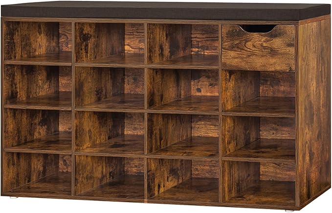 DINZI LVJ Shoe Bench, Entryway Storage Bench by DINZILVJ