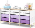 12-Drawer Storage Cabinet with Wooden Tabletop, Versatile Cube Storage by TOOLF