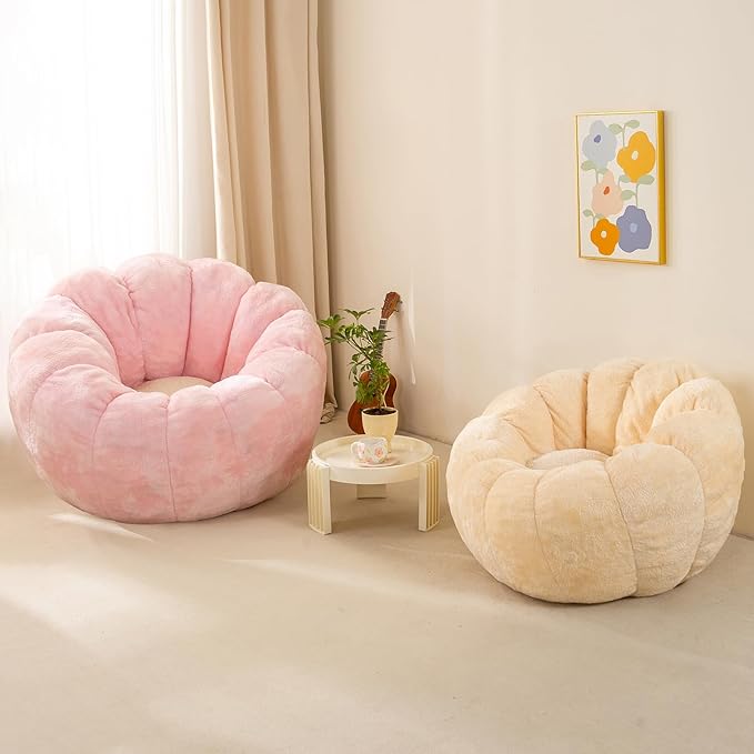 Pumpkin Bean Bag Sofa Chair for Adult, Beanbag Couch - Image 9