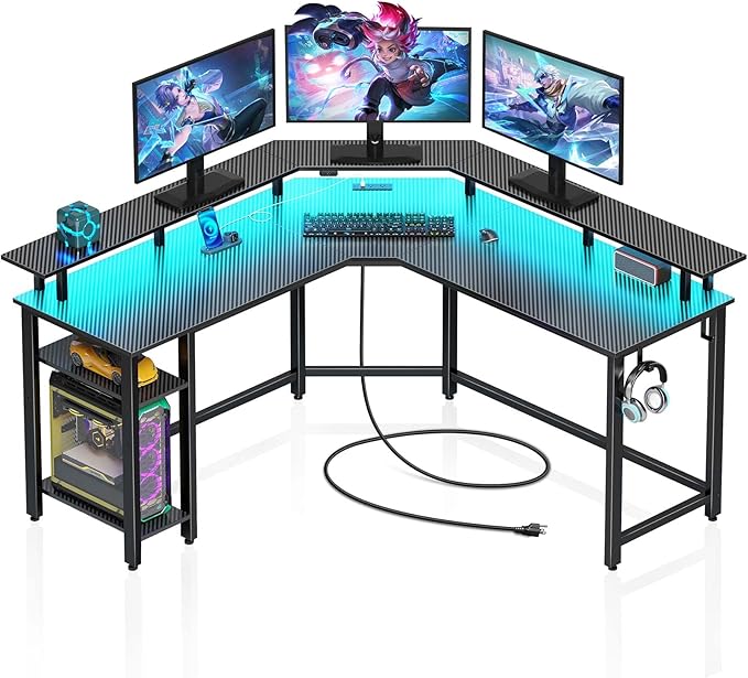 Rolanstar L Shaped Gaming Desk by Rolanstar