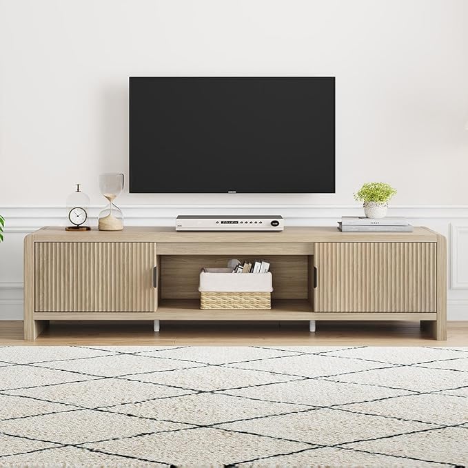 FATORRI TV Stand for TVs up to 75/65/55 Inch, Wood Entertainment Center - Image 9