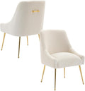 Modern Velvet Dining Chairs Set of 4, Contemporary Upholstered Furniture by HOLILA
