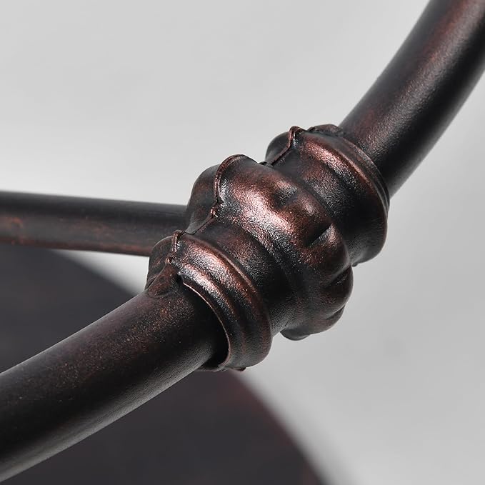 Diwhy Industrial Pub Table 23.6" Iron Round Desktop 37.4" Height Cast Iron Bar - Image 5