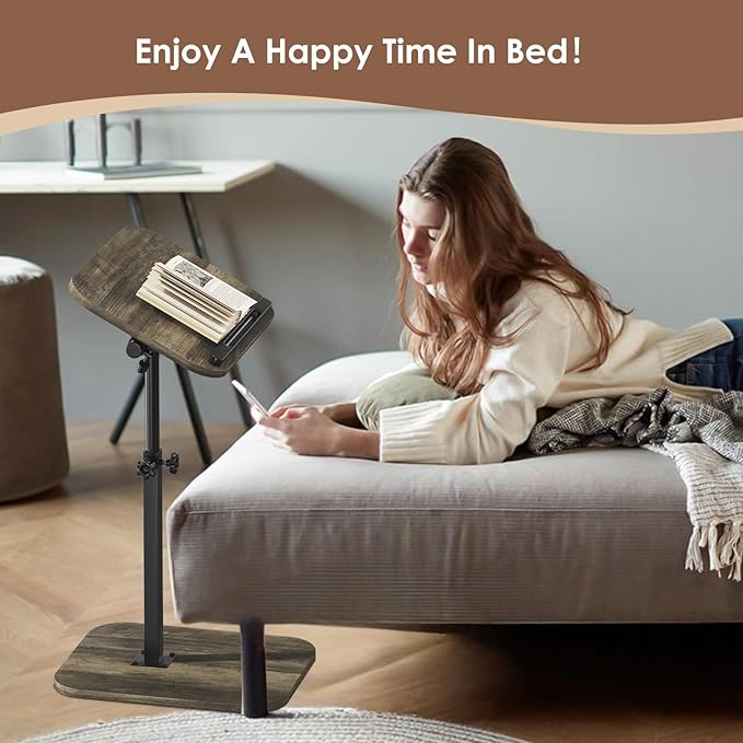 Sofa Couch Arm Table Tv Tray Small Bed Stand C Shaped Side End Tables - Image 5