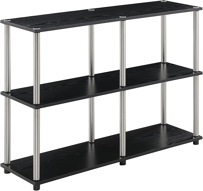 Convenience Concepts Designs2Go No Tools 3 Tier Wide Console Table 42" by ConvenienceConcepts