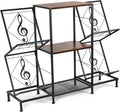 Record Player Stand with Vinyl Record Storage, Turntable Stand with 4-Tier by HYCFYJR