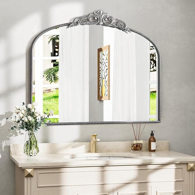 Micasso Antique Silver Wall Mirror, Living Room - Image 7