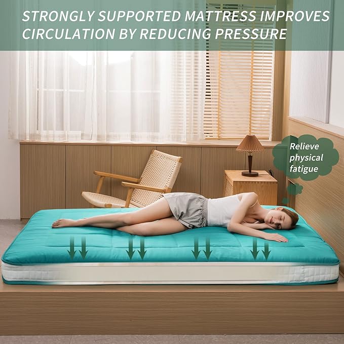 MAXYOYO Futon Mattress, Padded Japanese Floor Mattress Quilted Bed Mattress - Image 7