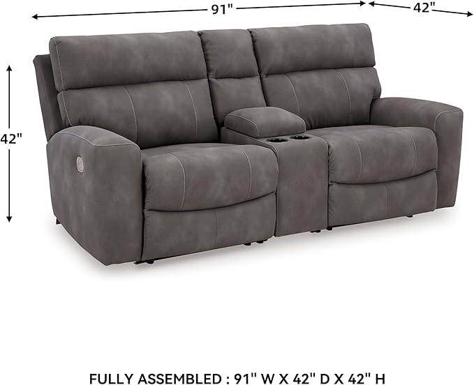 Signature Design by Ashley Next-Gen DuraPella Contemporary Faux Leather Modular - Image 3