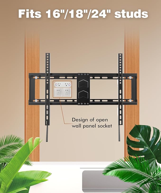TV Wall Mount for Most 37-82 Inch, Low Profile Tilt Wall Mount TV Bracket for - Image 5