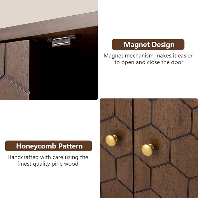 COSIEST Set of 2 32" Storage Sideboards - Image 4