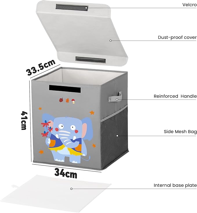 40L Large Toy Storage Box with Lid, Large Toy Box Chest - Image 3