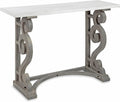 Kate and Laurel Wyldwood Solid Wood Farmhouse Console Table, Distressed White by KateandLaurel