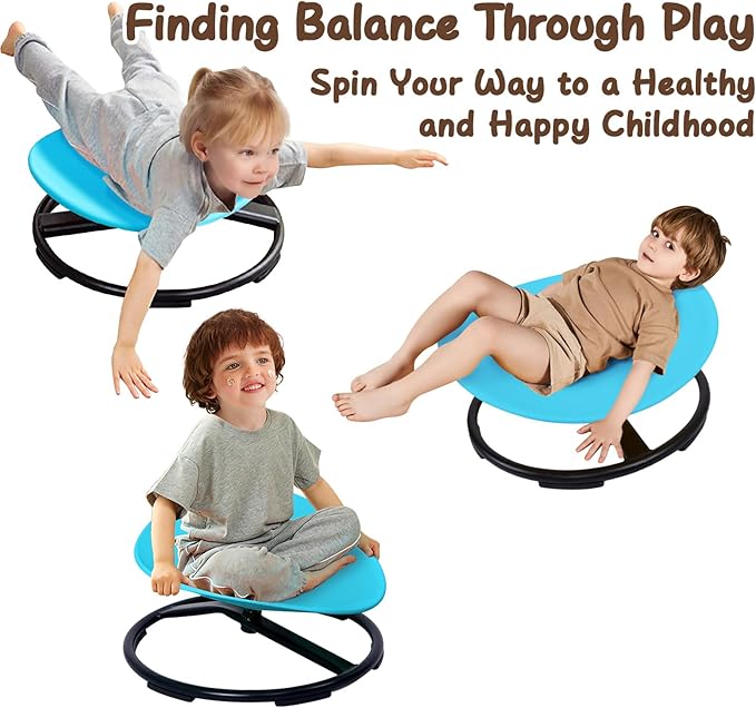 Kids Sensory Spinning Chair for Autism Ages 3+, Sit and Spin Swivel Chair for - Image 4