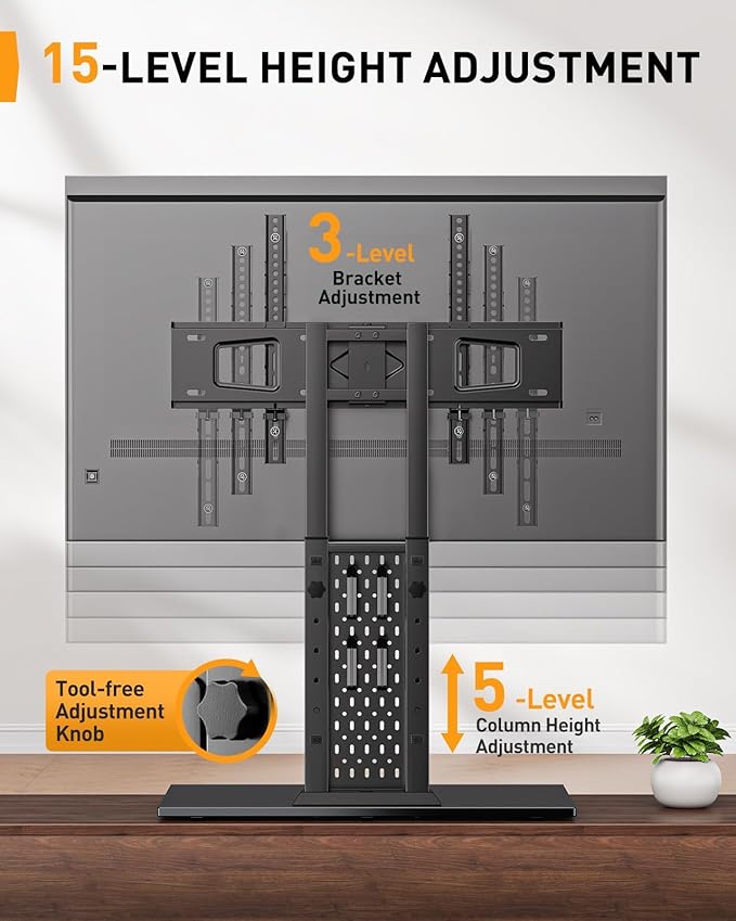 Perlegear Universal Swivel TV Stand - Image 4