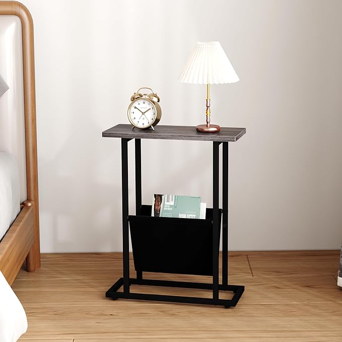 Yusong Narrow Side Table for Small Spaces, Small End Table - Image 7