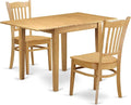 East West Furniture NDGR3-OAK-W 3 Piece Dinette Set by EastWestFurniture