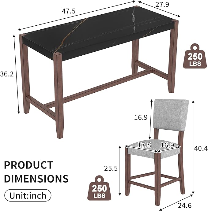 Ball & Cast 5-Piece Dining Table Set - Image 3