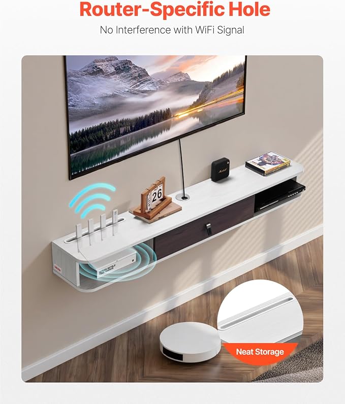 VEVOR Floating TV Stand, for Bedroom & Living Room - Image 3