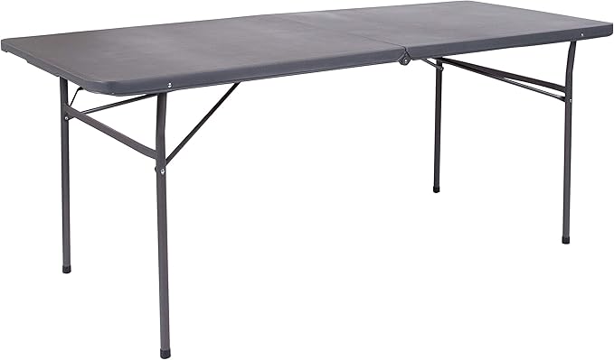 Flash Furniture 6' Rectangular Plastic Folding Event Table by FlashFurniture