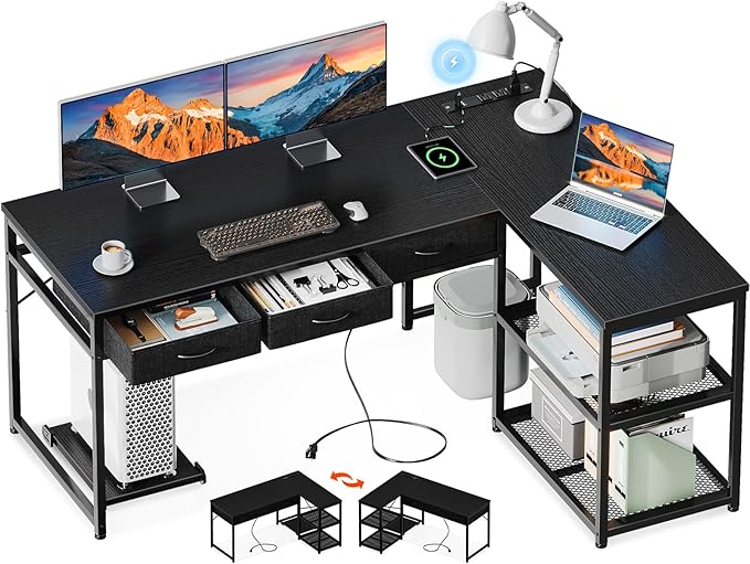 AODK 53 Inch L Shaped Computer Desk by AODK