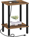 TUTOTAK End Table with Charging Station, Side Table with USB Ports and Outlets by WelcometotheTUTOTAKHome