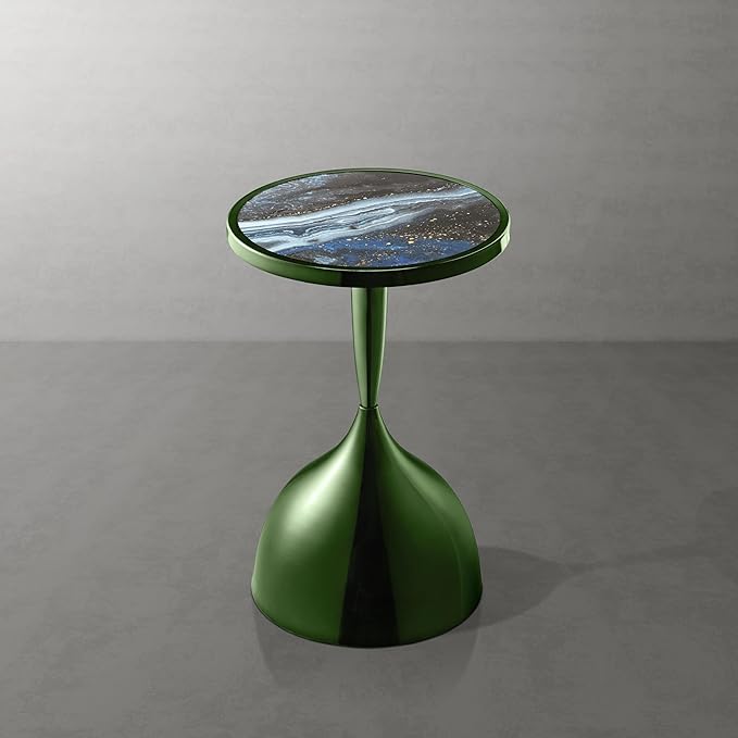 HOMES: Inside + Out Halric Modern 24" Tall Round End Table - Image 9