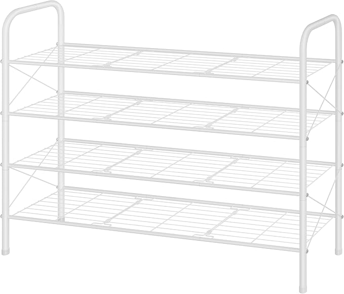 Hoctieon 4 Tier Mesh Style Shoe Rack, Entryway Shoe Shelf, Shoe Storage - Image 8