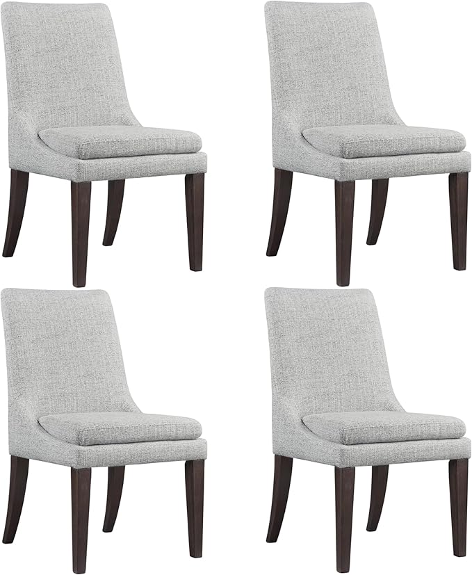 Upholstered Dining Chairs Modern Sidechair Performance Fabric High Back by Kislot