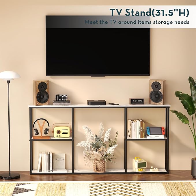 WOHOMO Console Table, Small Modern Entryway Table - Image 4