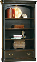 Hekman Furniture Louis Philippe Executive Center Bookcase – Tall Illuminated by Hekman
