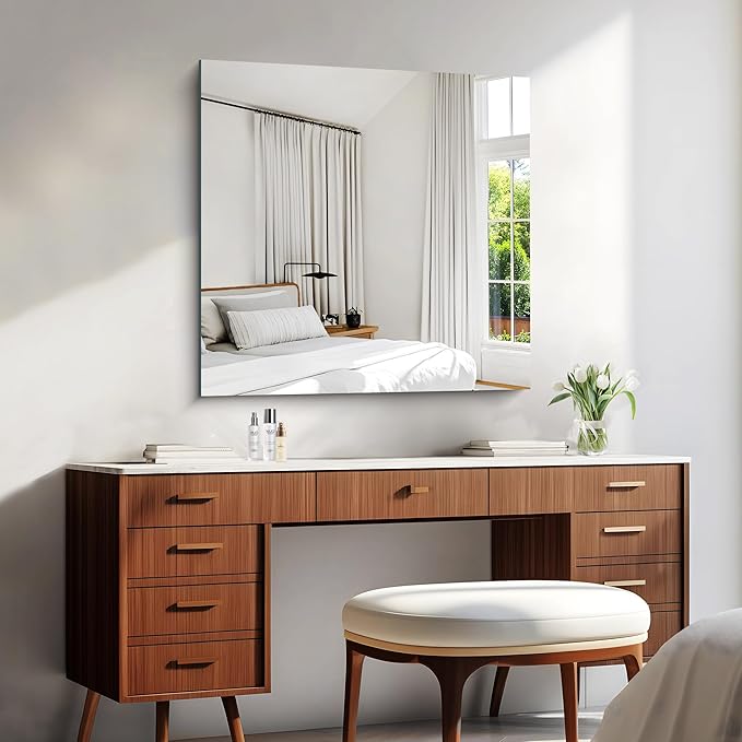 KOCUUY Frameless Mirror, Upgraded Shatterproof Unframed Design - Image 2