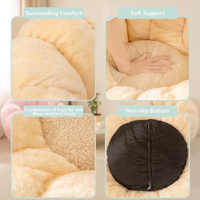 Pumpkin Bean Bag Sofa Chair, Bean Bag Chair - Image 5