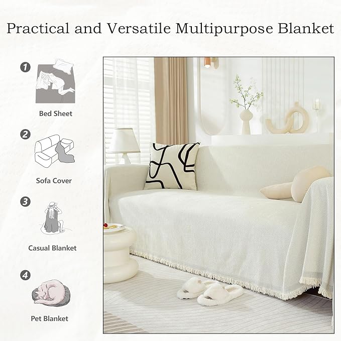 STACYPIK Modern Beige Couch Covers - Image 5