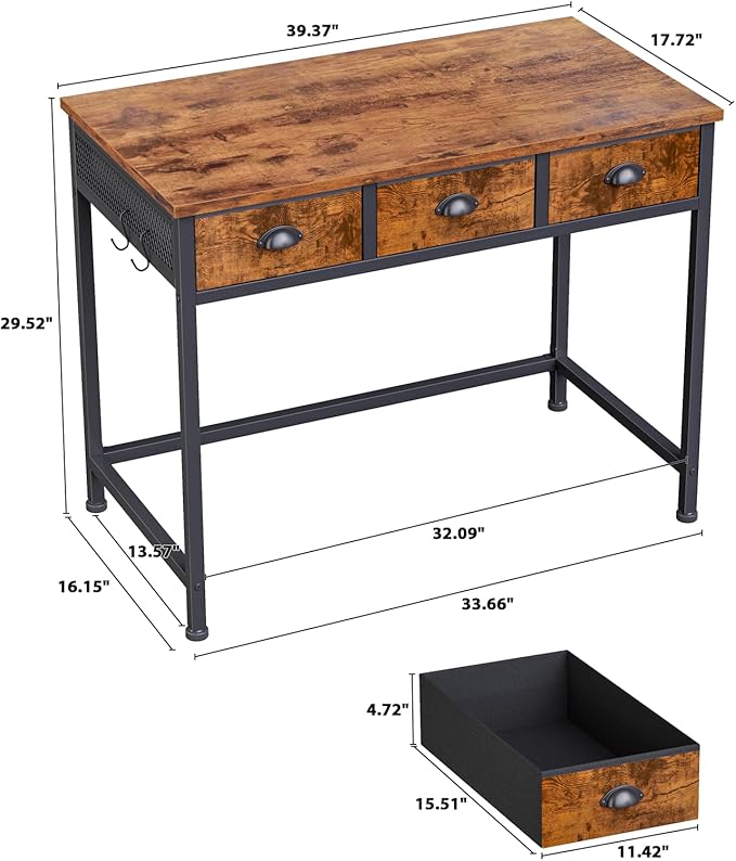Furologee Small Computer Desk - Image 3