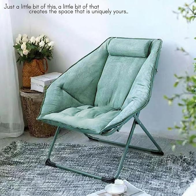 Hexagon Foldable Living Room Chair, Saucer Chair - Image 5