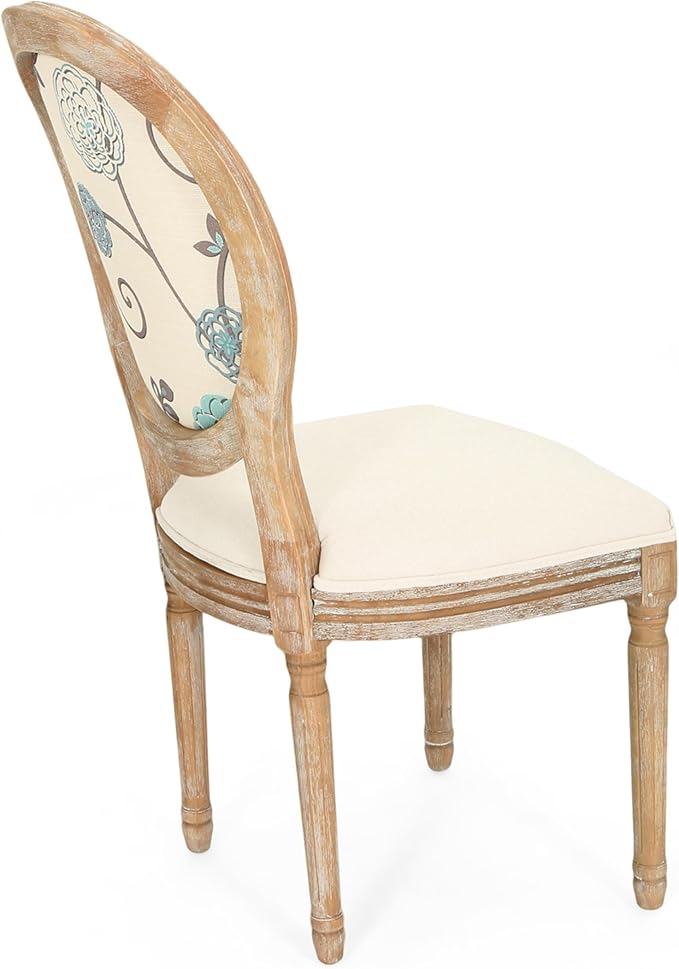 Christopher Knight Home Reed Upholstered Farmhouse Dining Chairs, and Beige - Image 7