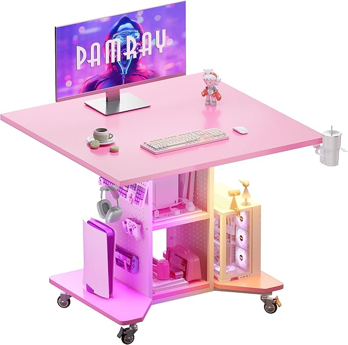 Pamray Small Rolling Gaming Desk by PAMRAY